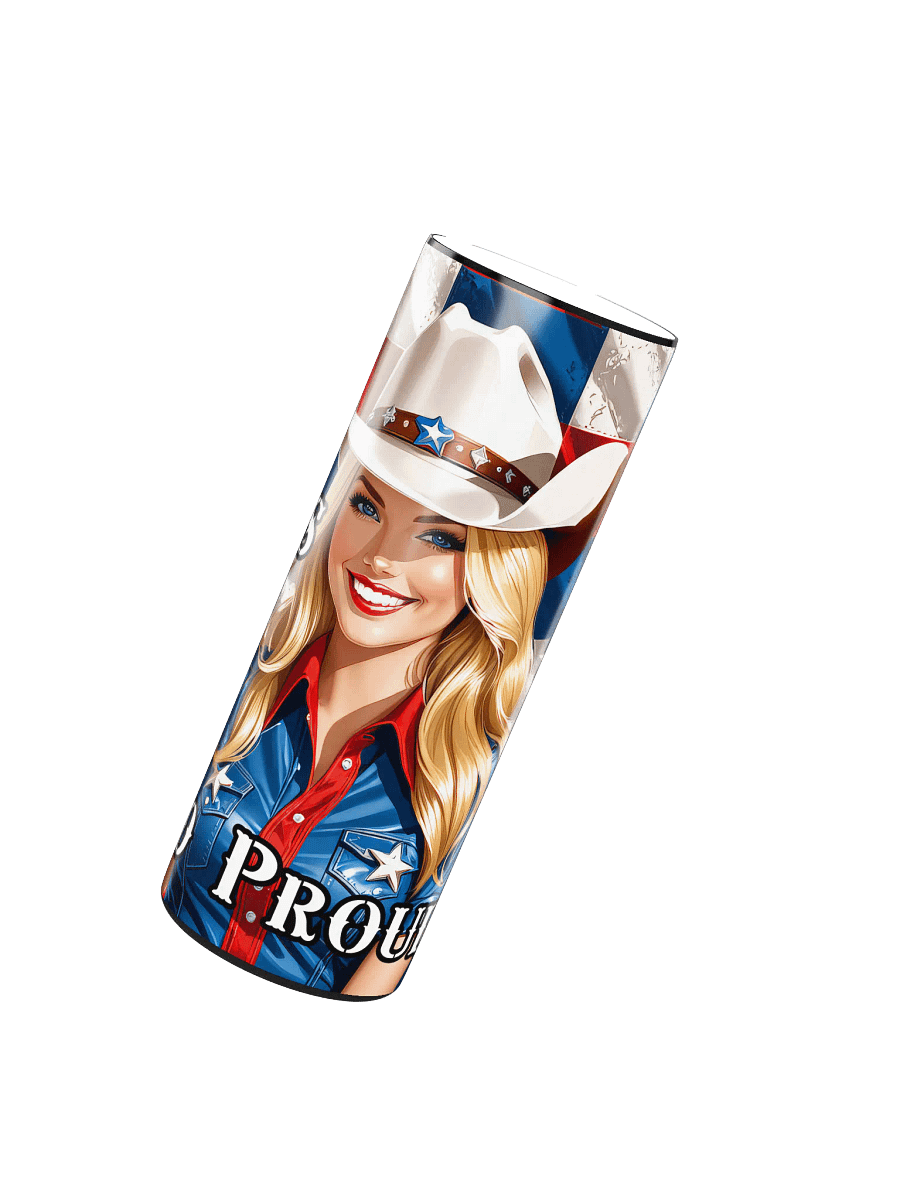 Texas Girl 20 oz Skinny Stainless Steel Tumbler - v2 product image (3)