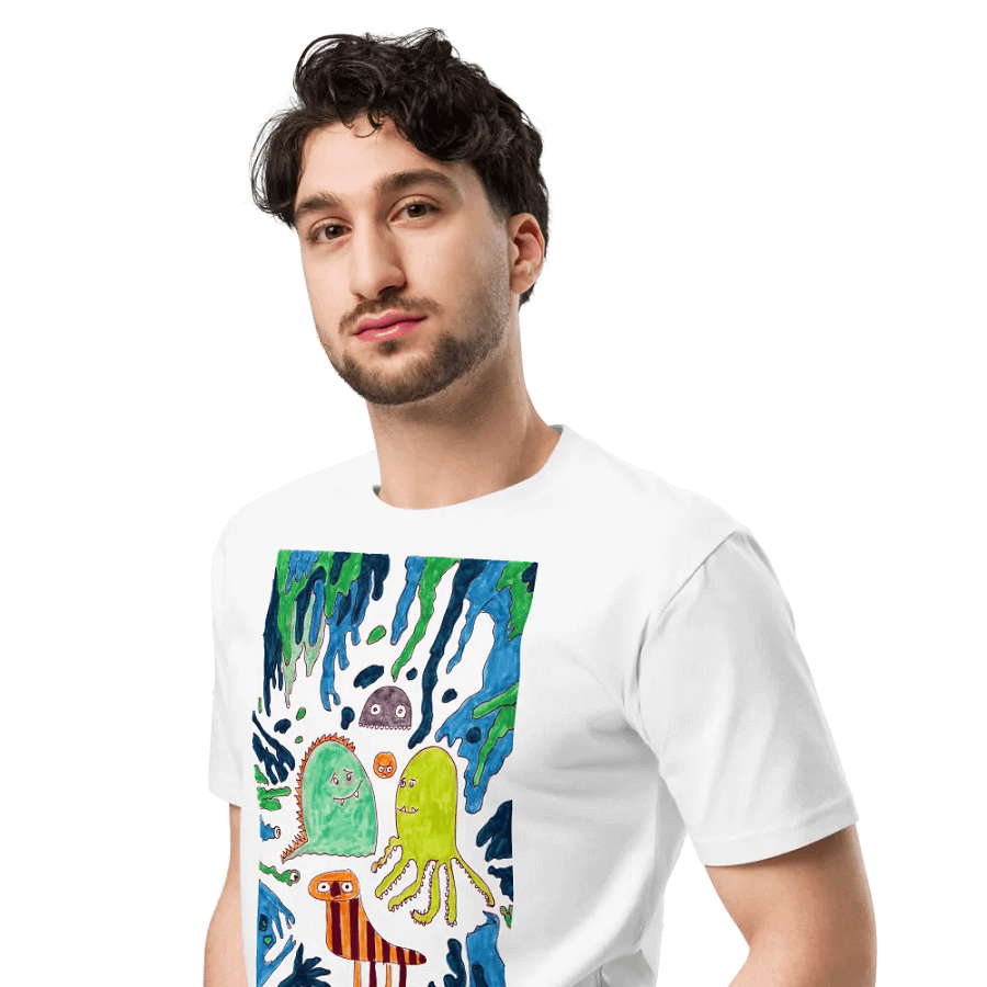 Abstract Doodle Monsters Unisex T Shirt product image (5)