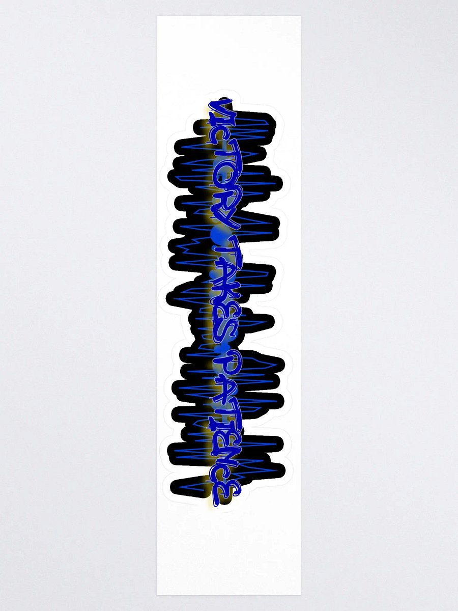 Victory Takes Patience Die Cut Sticker product image (3)