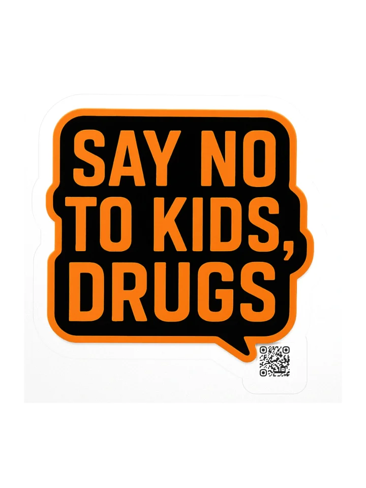 JUST SAY NO - LAMP POST - TRAPPER KEEPER - BUBBLE STICKER product image (1)
