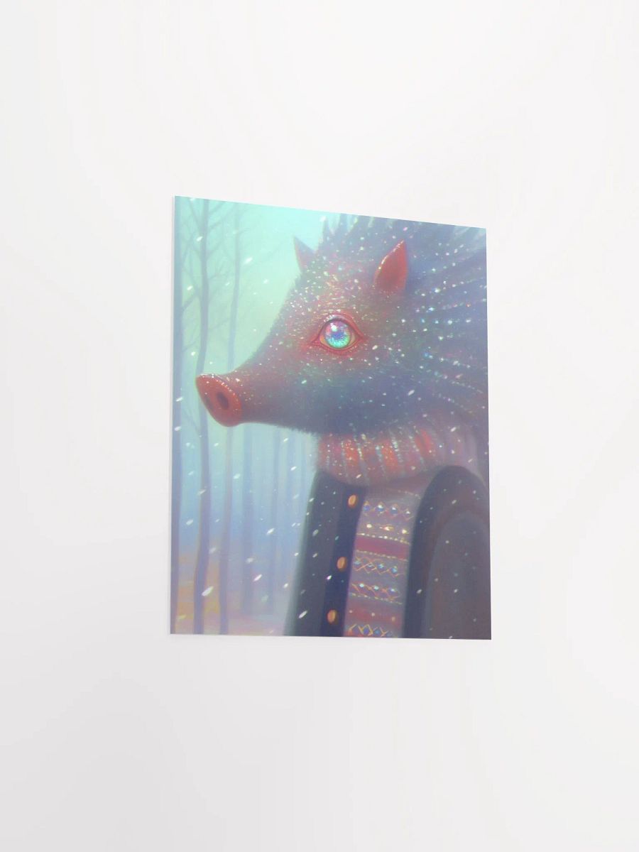 Whimsical Boar Art Matte Poster product image (3)