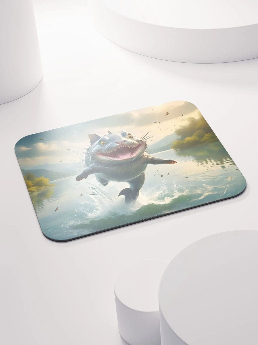 Whimsical Cat-Fish Mouse Pad product image (4)