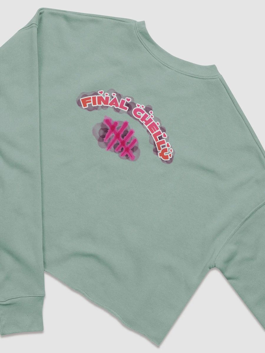 GENUSSY Womens Fleece Crop Top Printed Sweatshirt product image (27)