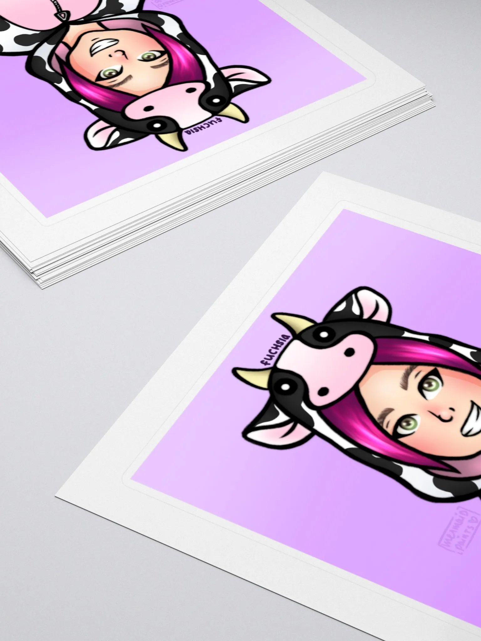Fuchsia Logo Sticker product image (7)