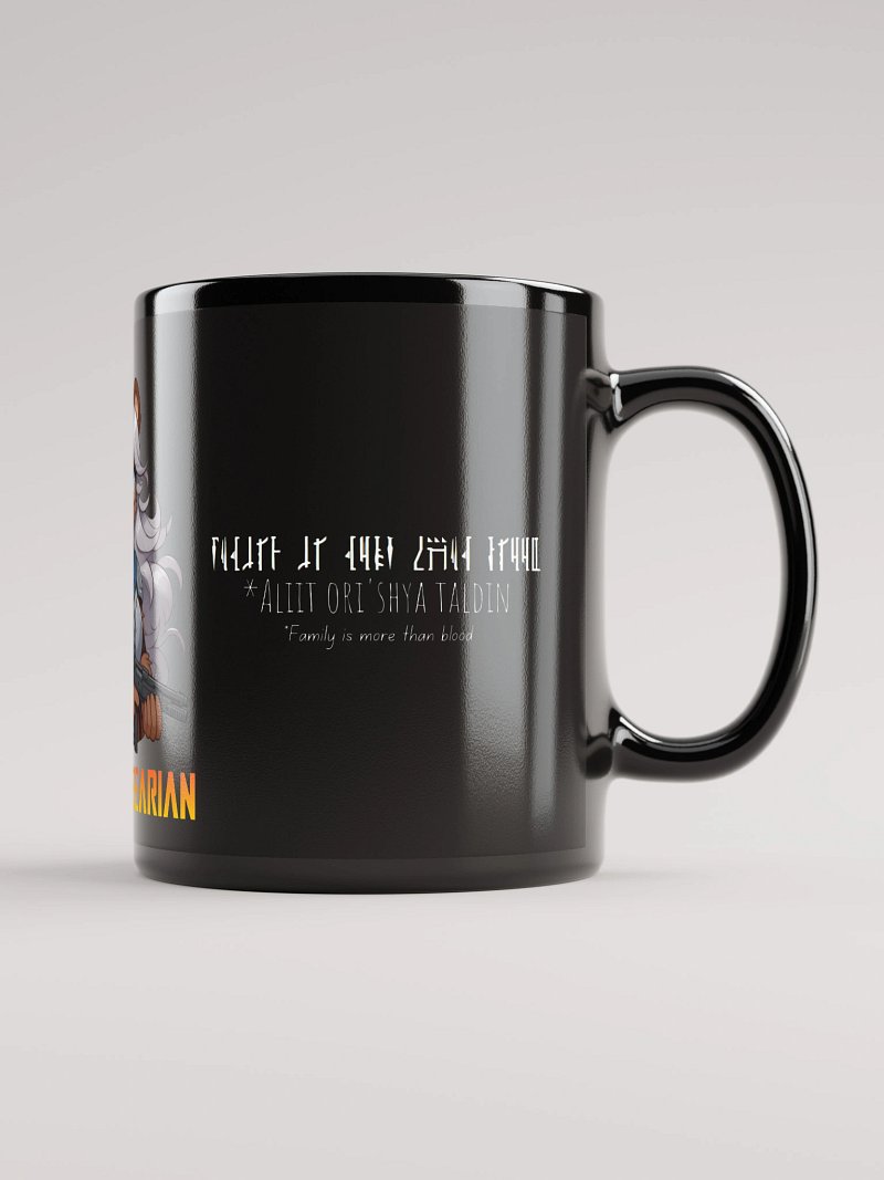 Mandobearian Black Glossy Mug