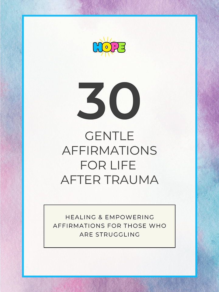 Reclaiming Peace: 30 Gentle Affirmations for Life After Trauma product image (1)
