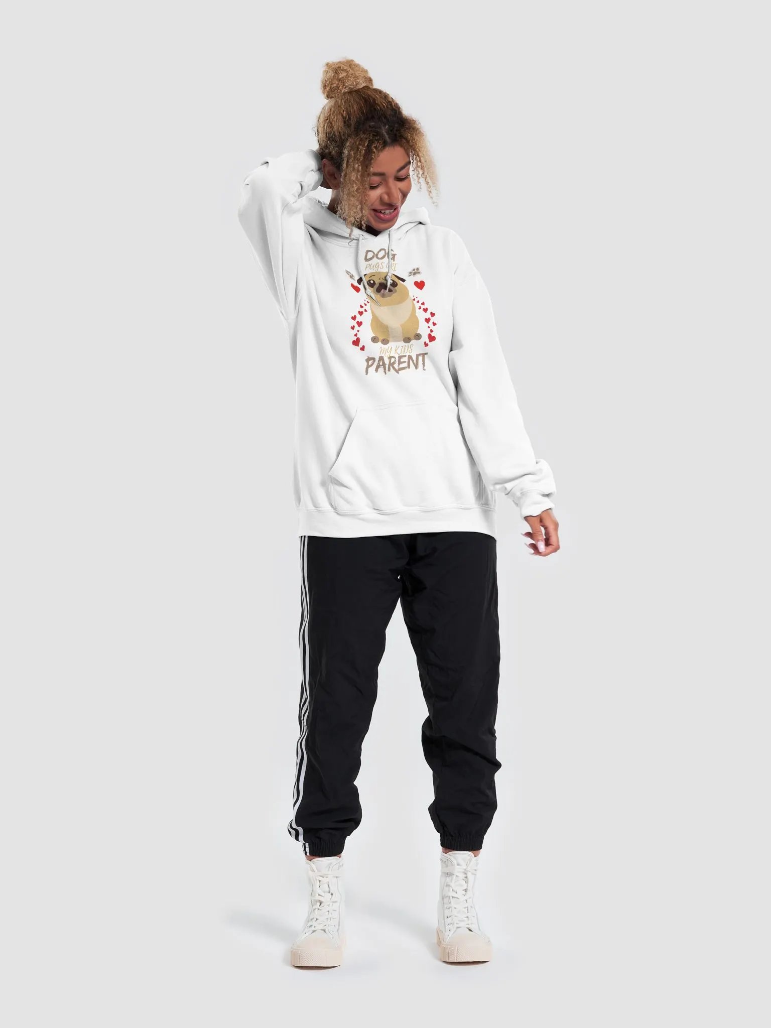 Pawsitively Adorable Pug Love Hoodie product image (94)