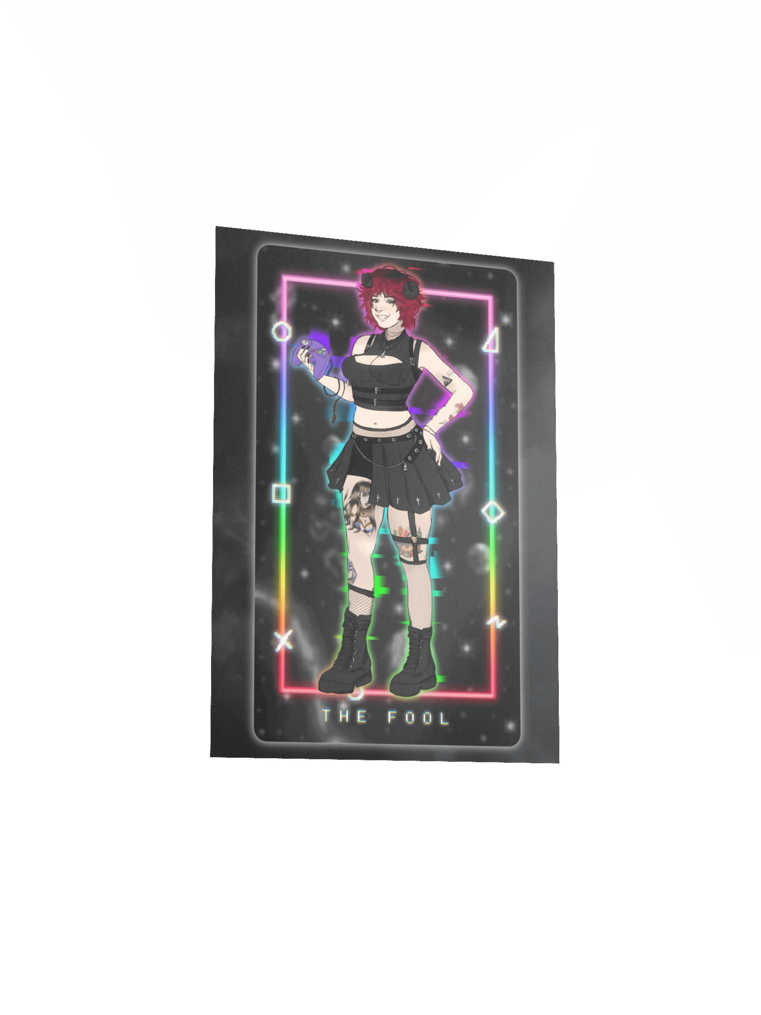 RAENBOU Neon Fool Tarot Poster product image (3)