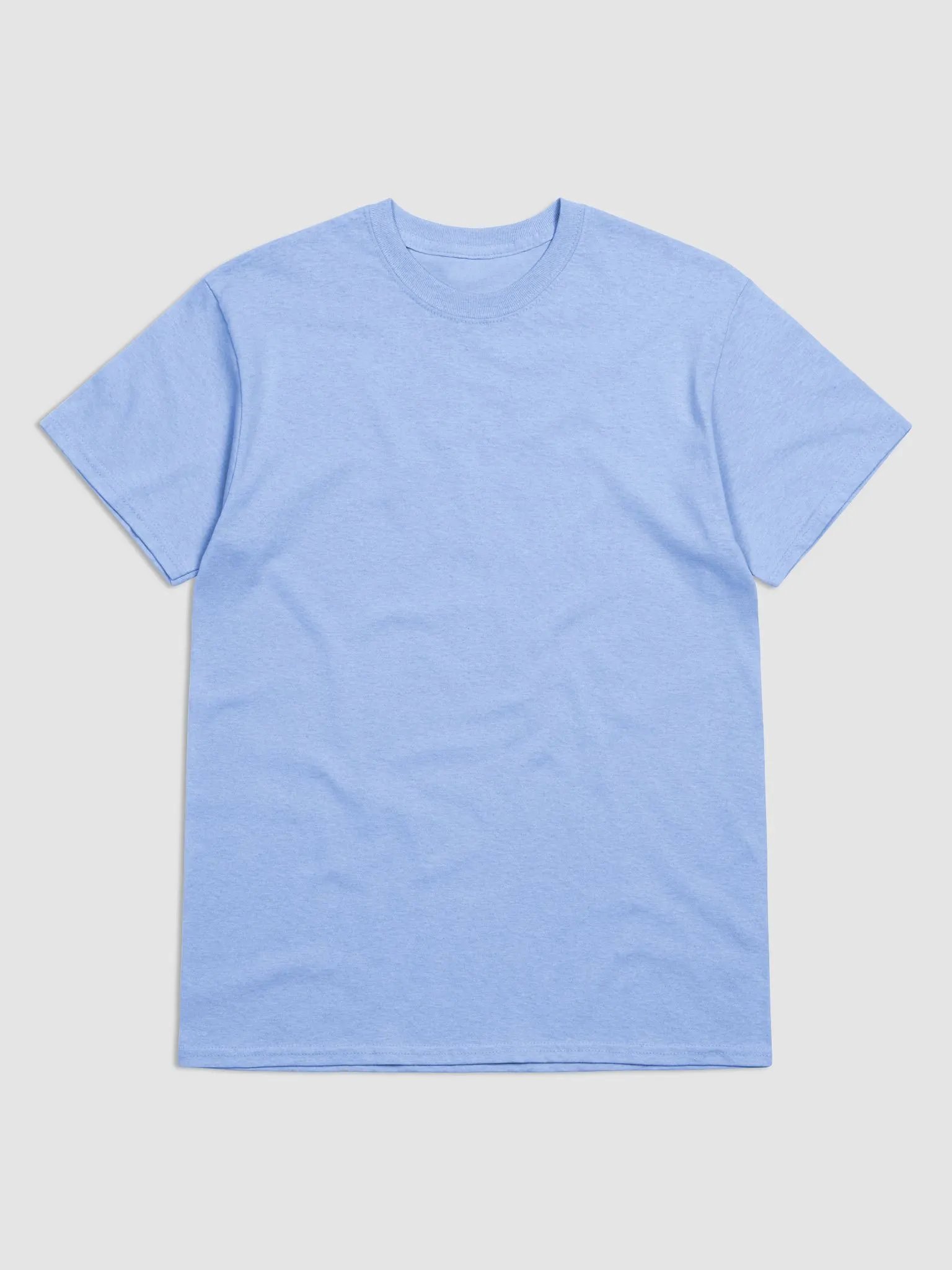 Plain Color Carolina Blue T-Shirt product image (5)