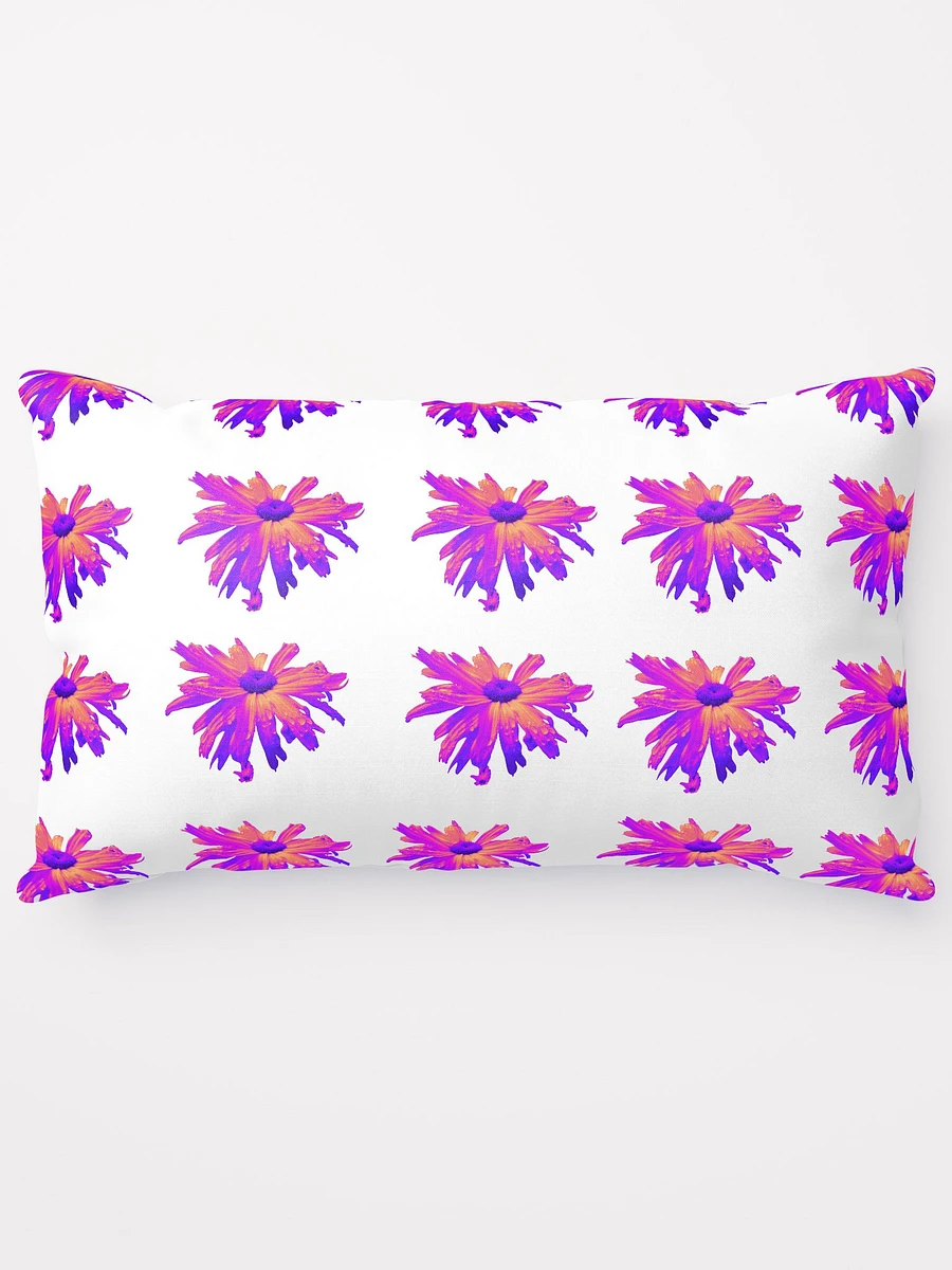 Abstract Pink Floating Daisy Flower Repeating Pattern Design Throw Pillow product image (6)