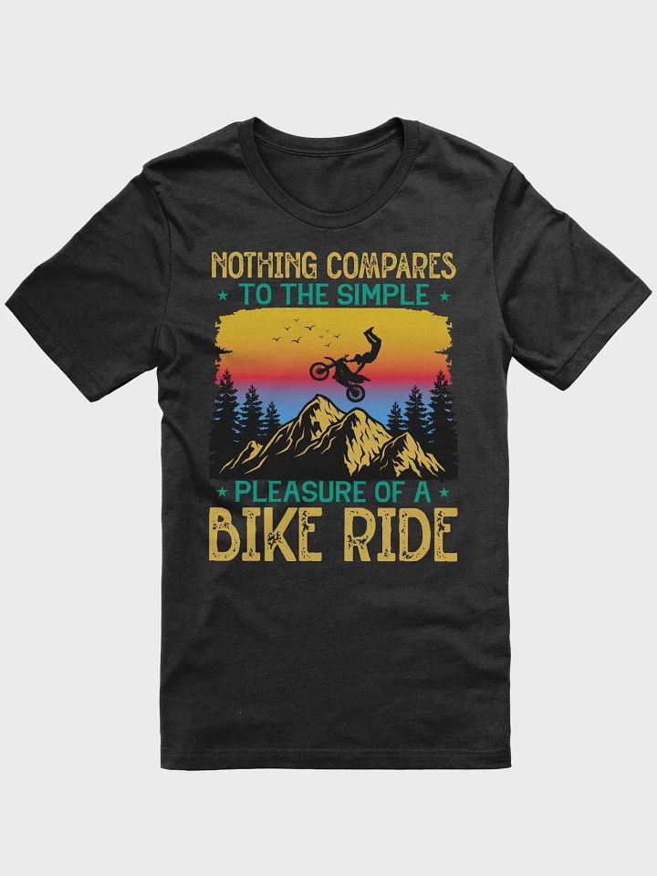 Simple Pleasure of a Bike Ride - Mountain Biking Unisex Supersoft T-Shirt product image (1)