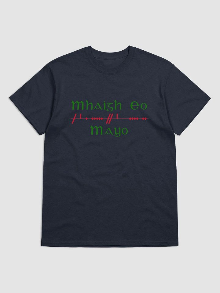 Mayo/Maigh Eo, Scholastic style Ogham printed T-shirt product image (1)