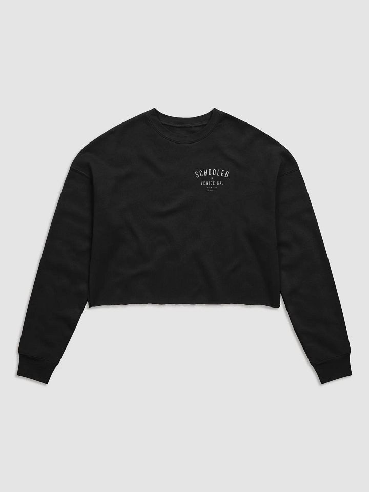 Women's Cropped 'Schooled in Venice' Sweatshirt, more colors available product image (1)