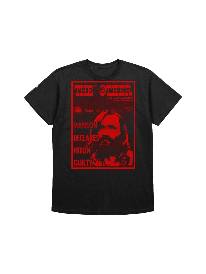 DEAD HORROR CLOTHING - MANSON DECLARES NIXON GUILTY T-SHIRT product image (1)
