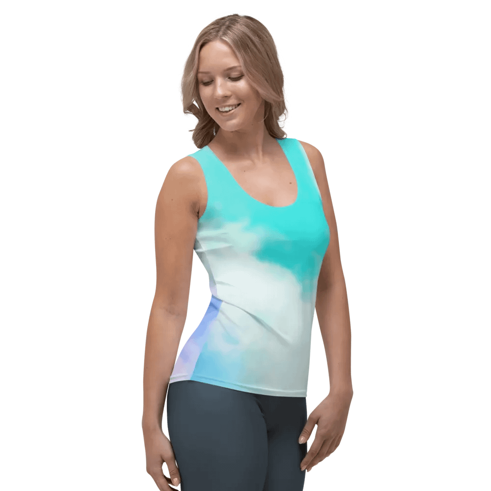 Blur cloud rainbow Design Tank Top - V2 product image (4)