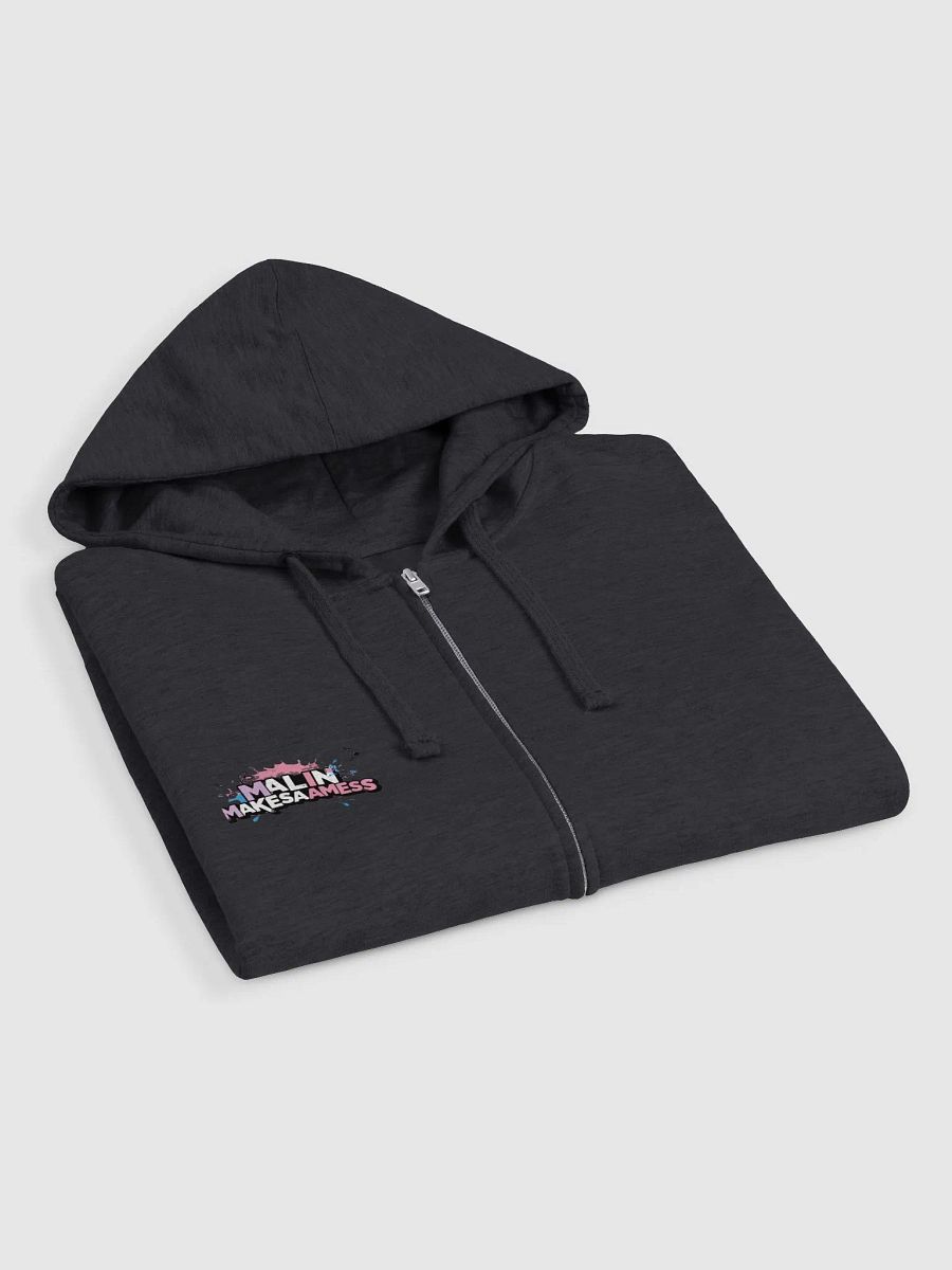 Malinmakesamess - Zip up hoodie (small logo front) product image (3)