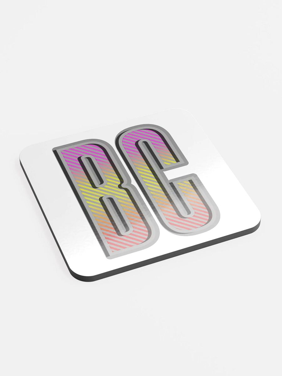 BC British Colombia Block Letters Vibrant Gradient Coaster Set product image (3)