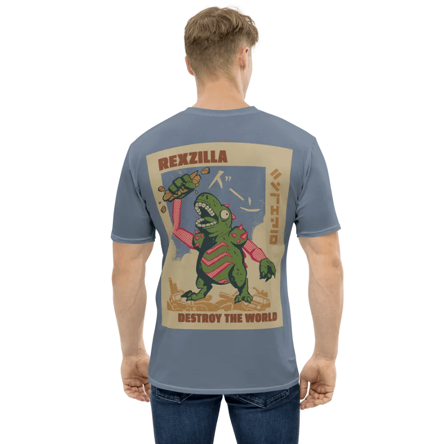 Rexzilla Poster T-Shirt - Blue product image (1)
