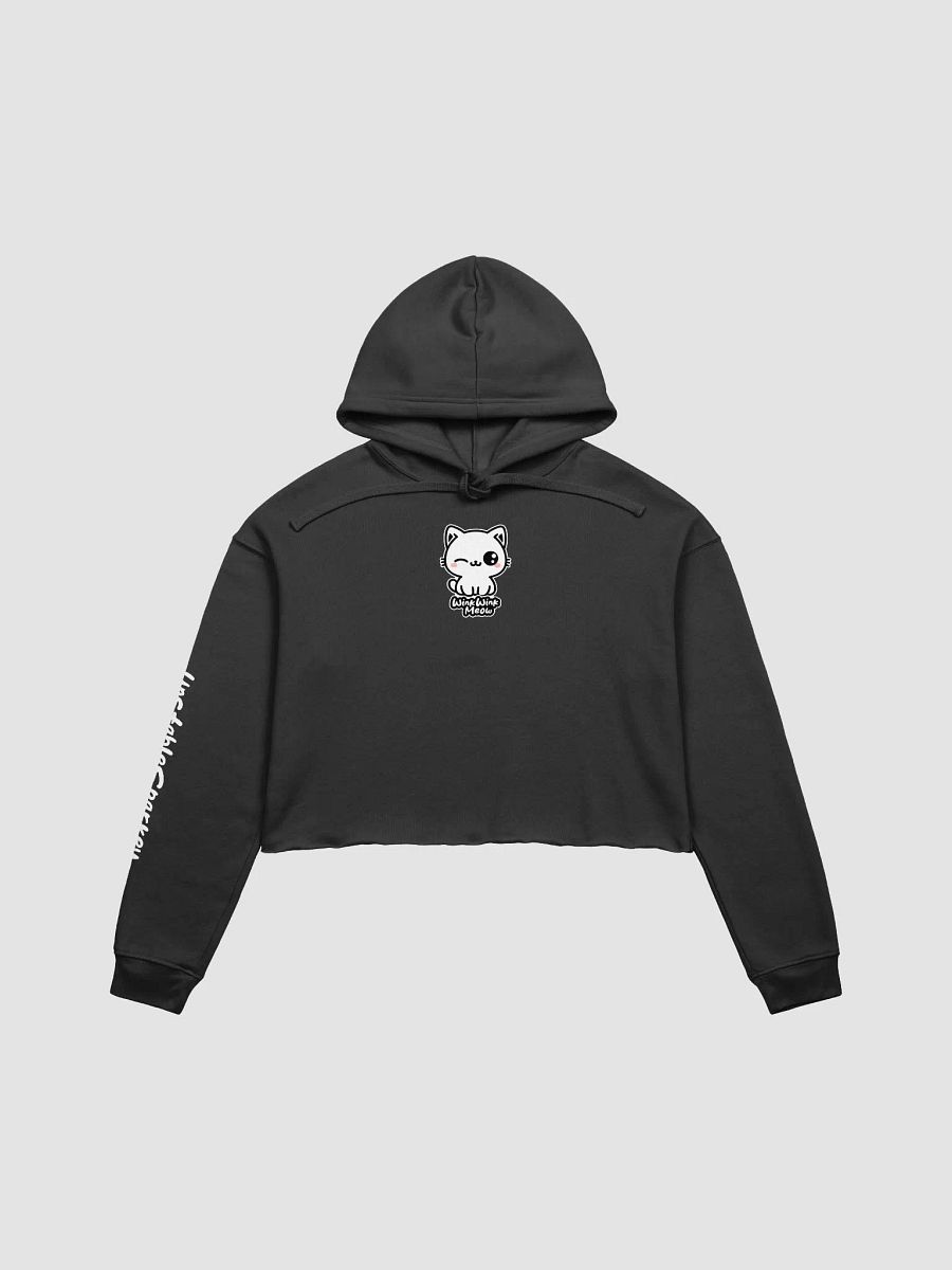 Wink Wink Meow Crop Hoodie product image (1)
