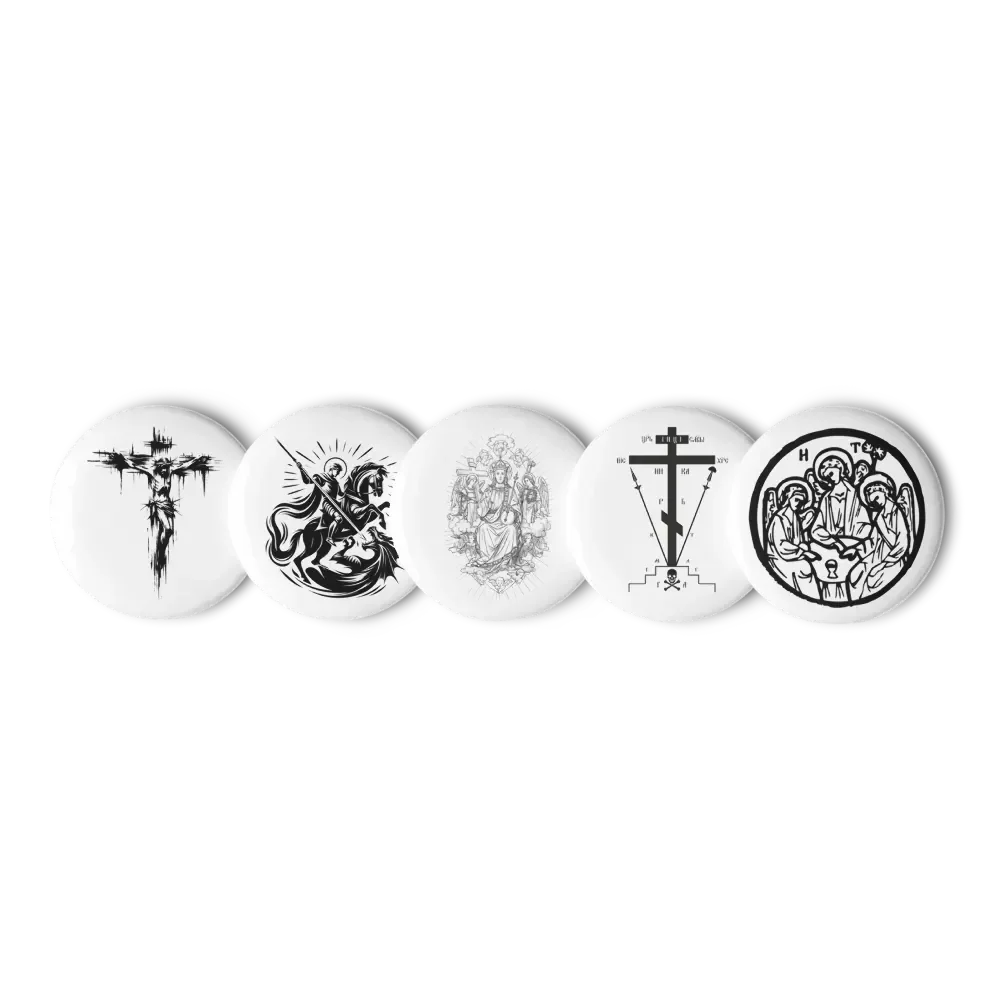 Crucifixion Pin Buttons Set product image (1)