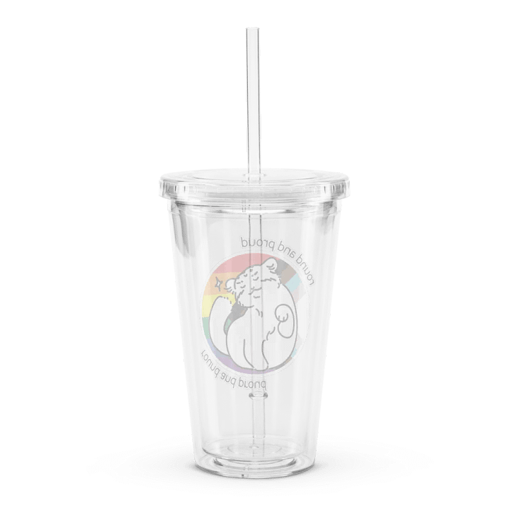 Round and Proud Manul Pride Version - Transparent Cup & Straw product image (2)