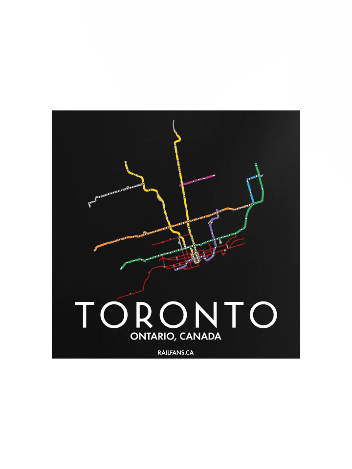 The Rail Fans Canada Transit Map - Toronto product image (1)