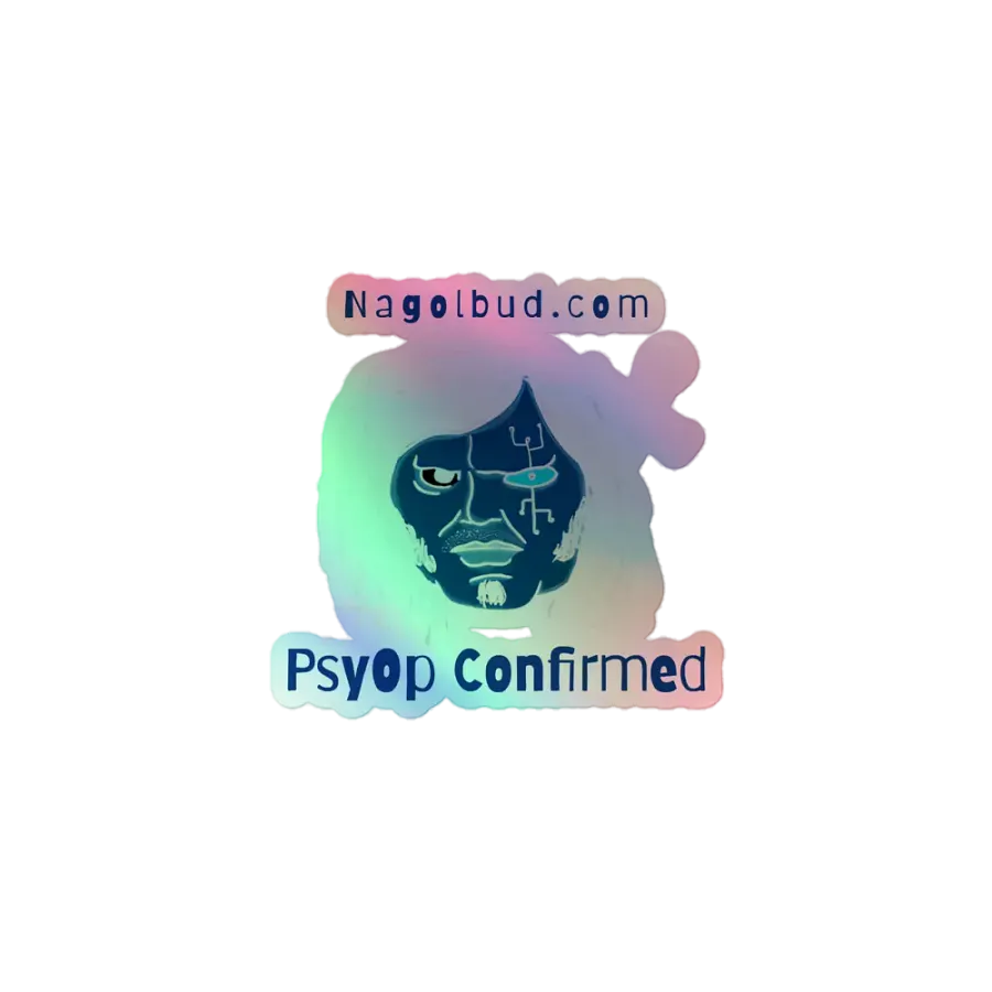 PsyOp Confirmed Inverted Holographic Sticker product image (1)