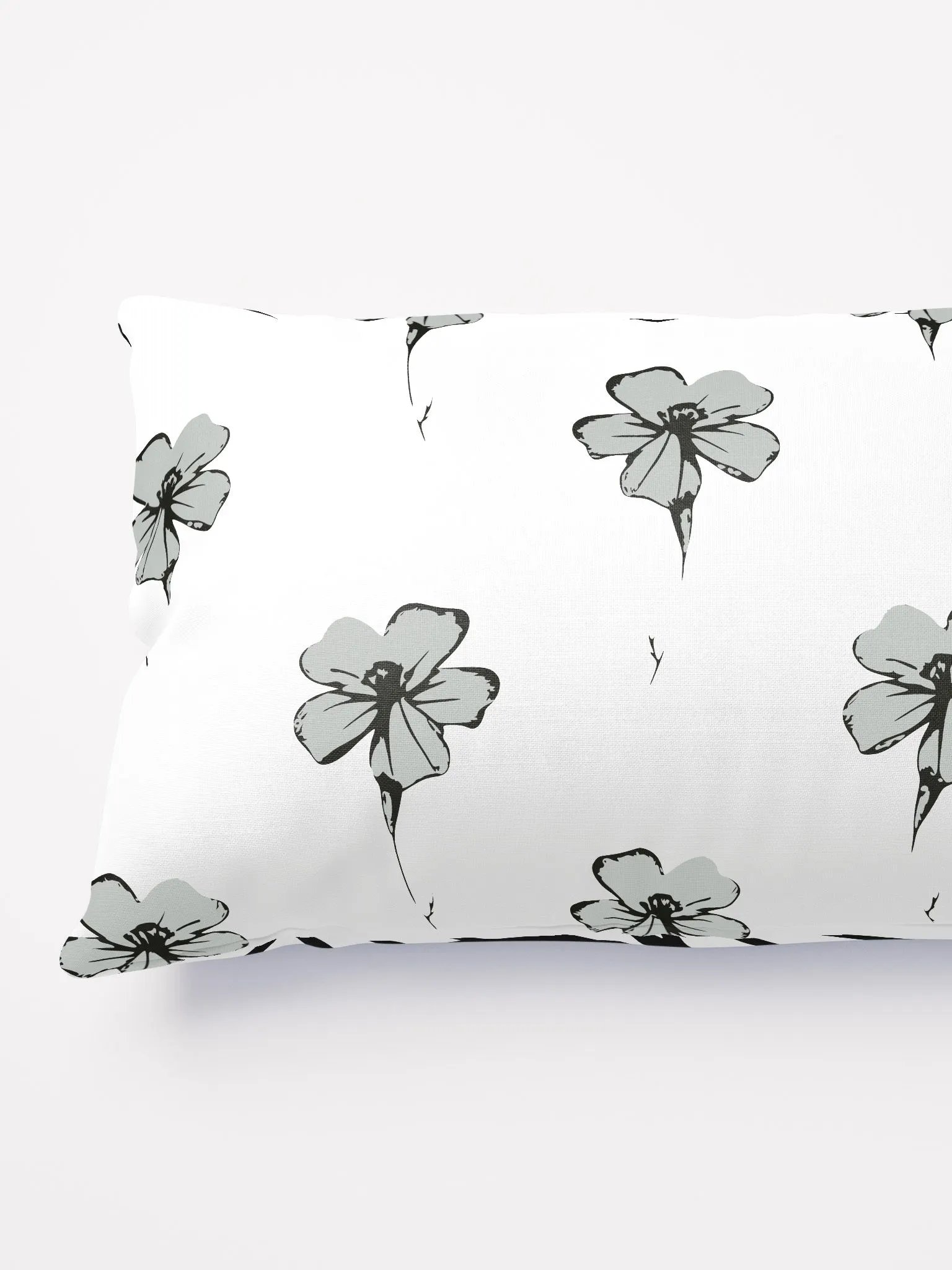 Monochrome Maze Floral Pillows product image (3)
