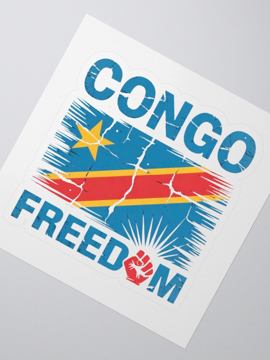 Vintage Democratic Republic of the Congo Africa African Flag Sticker product image (2)