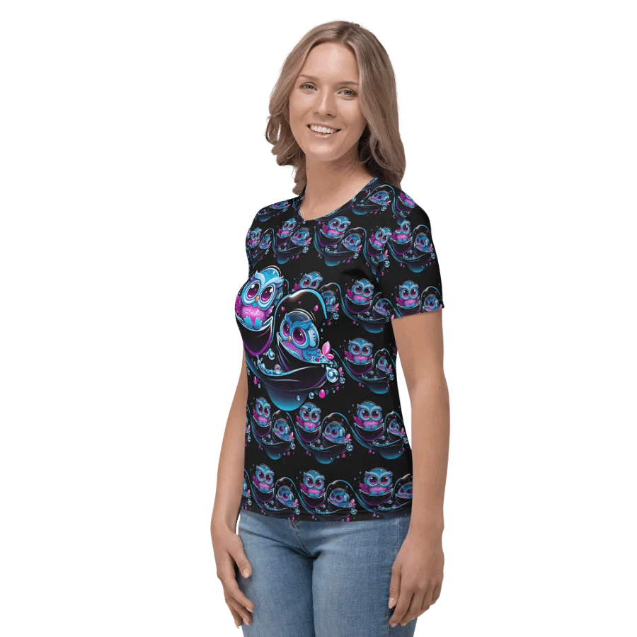 Kawaii Owls All Over Print T-shirt product image (4)