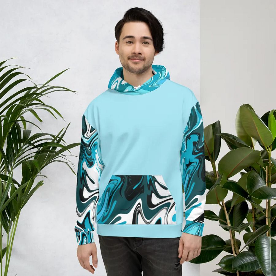 Blue Swirl Hoodie product image (6)