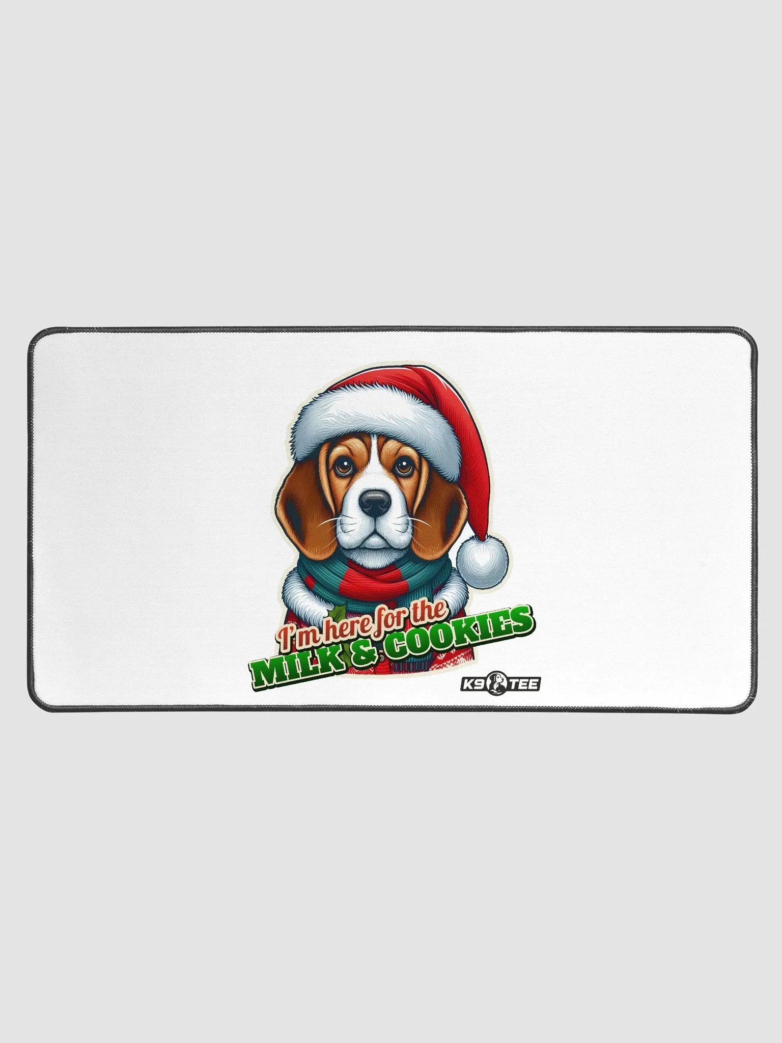 Beagle Santa Paws Desk Mat product image (1)
