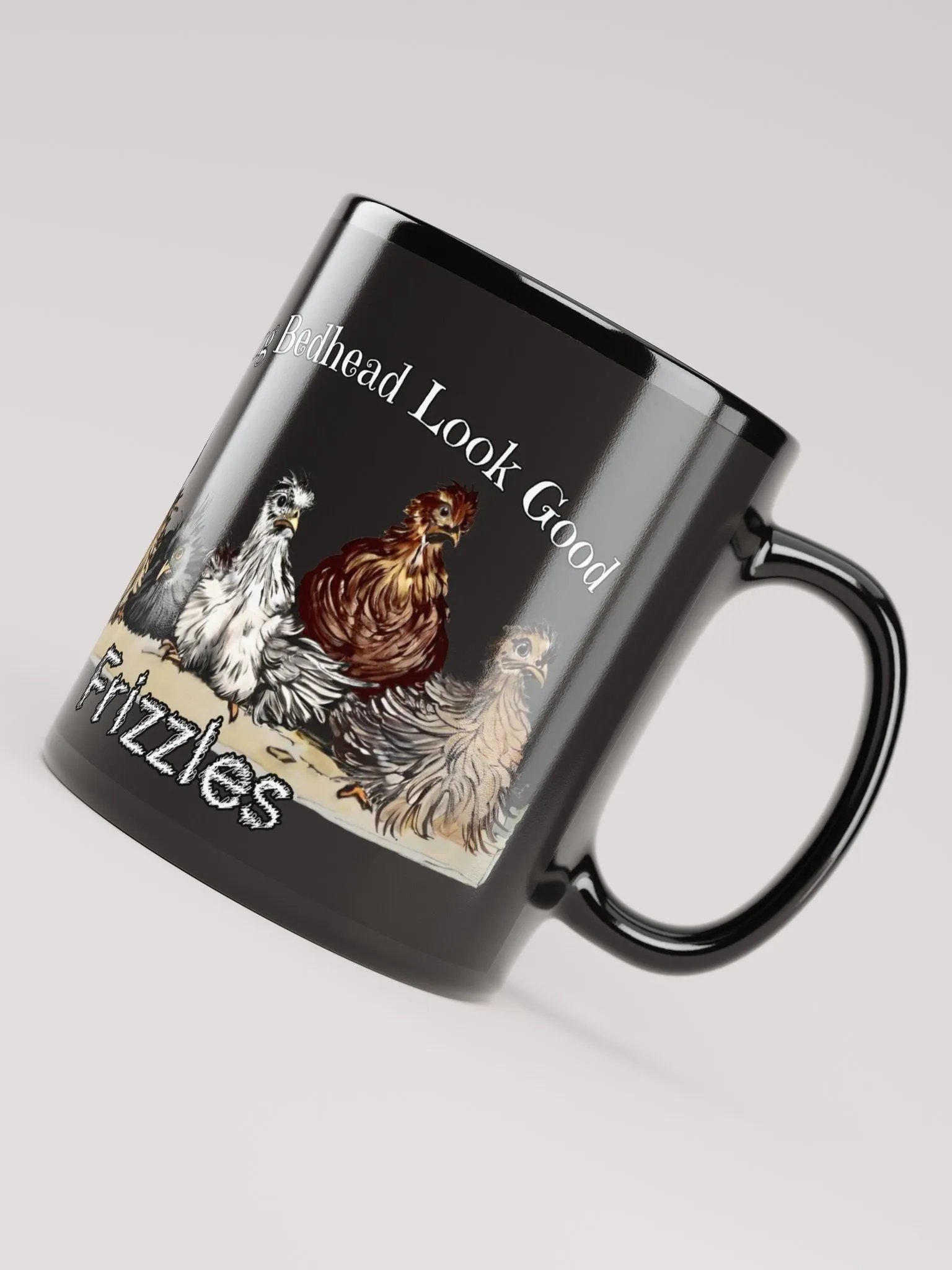 Making Bedhead Look Good | Glossy Black Mug product image (8)