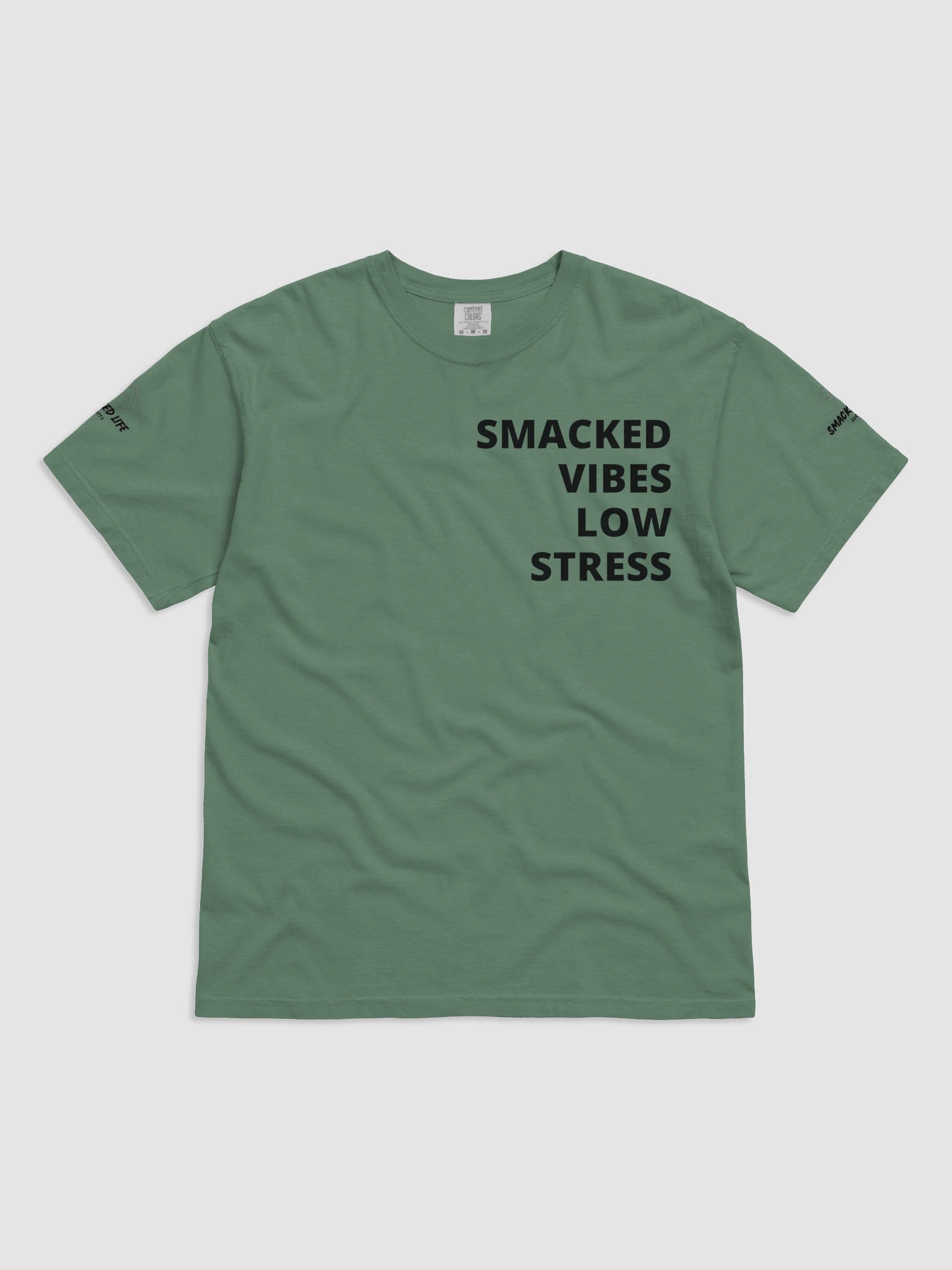 “Smacked Vibes, Low Stress” Stoner Tee product image (5)
