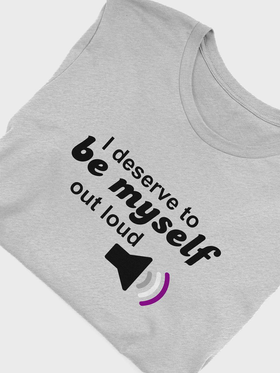 be myself out loud asexual t-shirt product image (5)