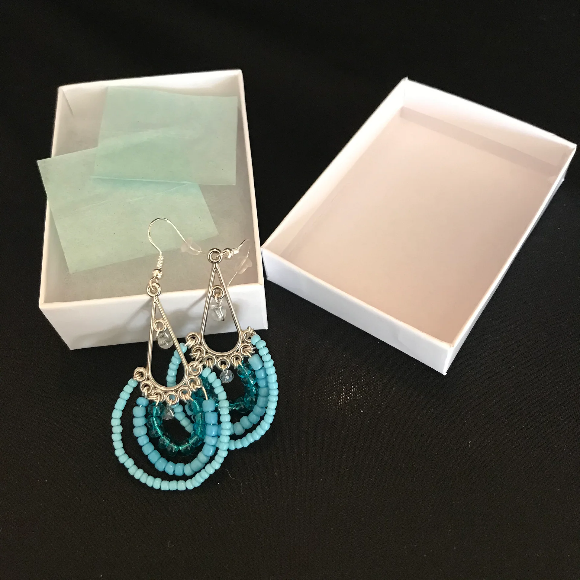 Water Layered Bead Drop Earrings product image (3)