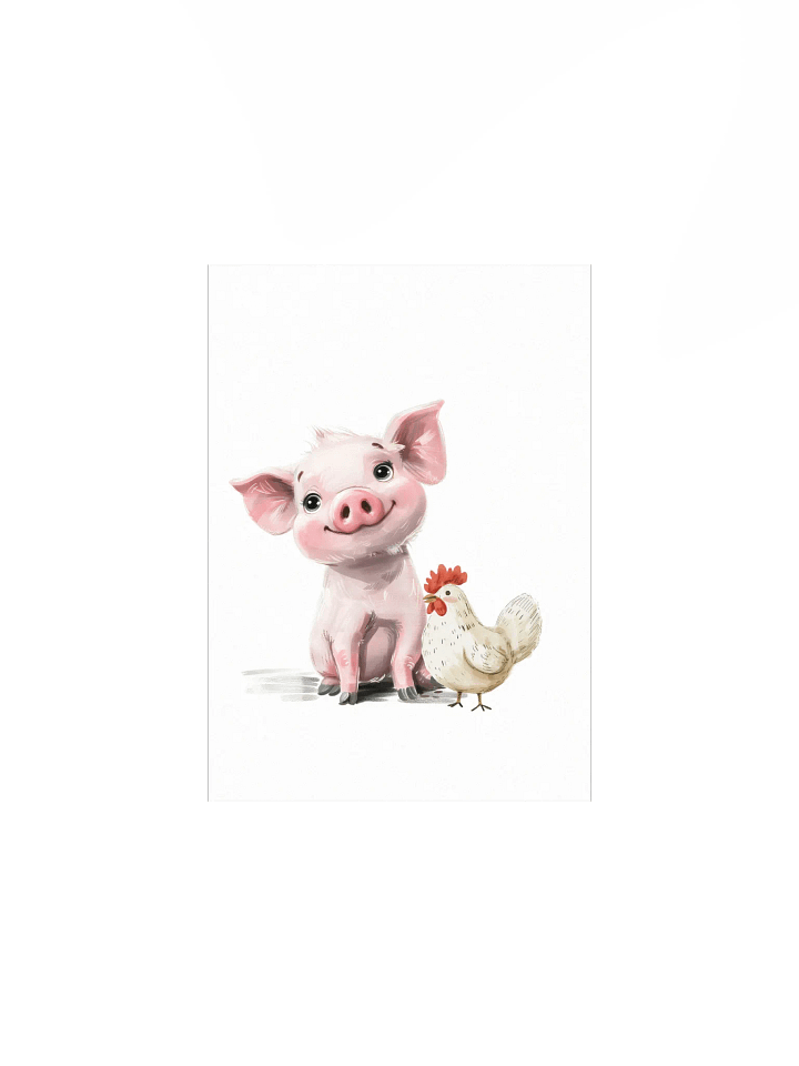 Little Pink Pig and Chicken, Farm Themed Nursery product image (2)
