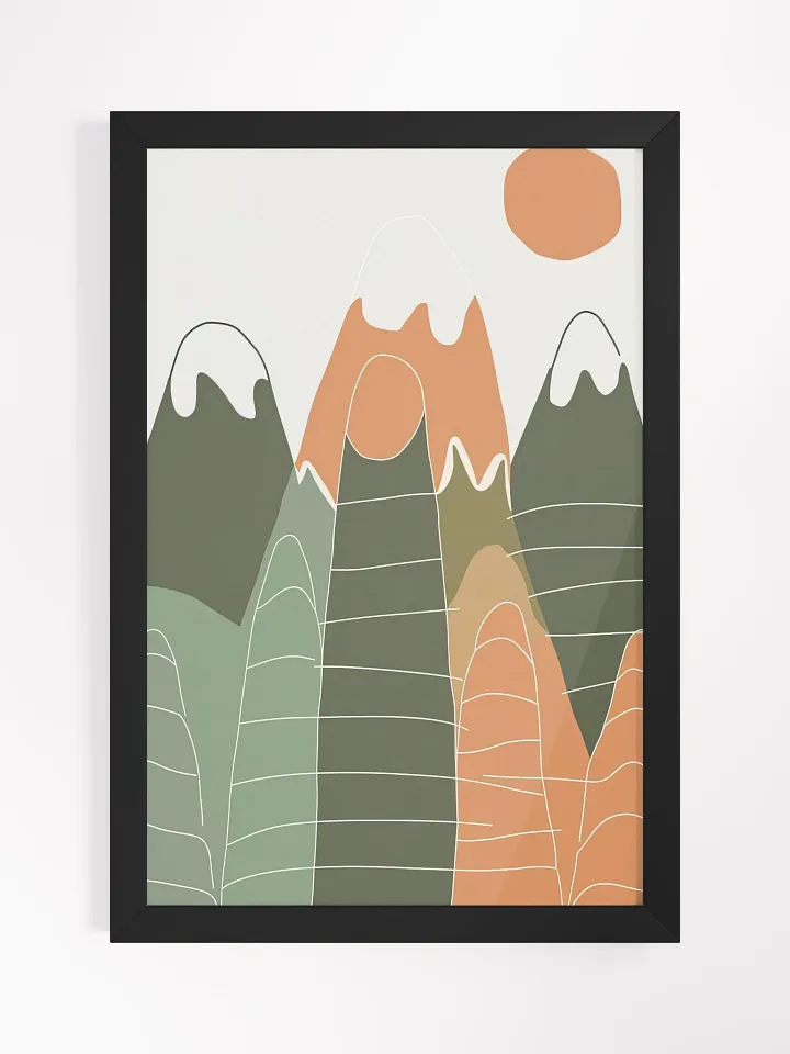 Mountains & Sun Framed Poster product image (2)