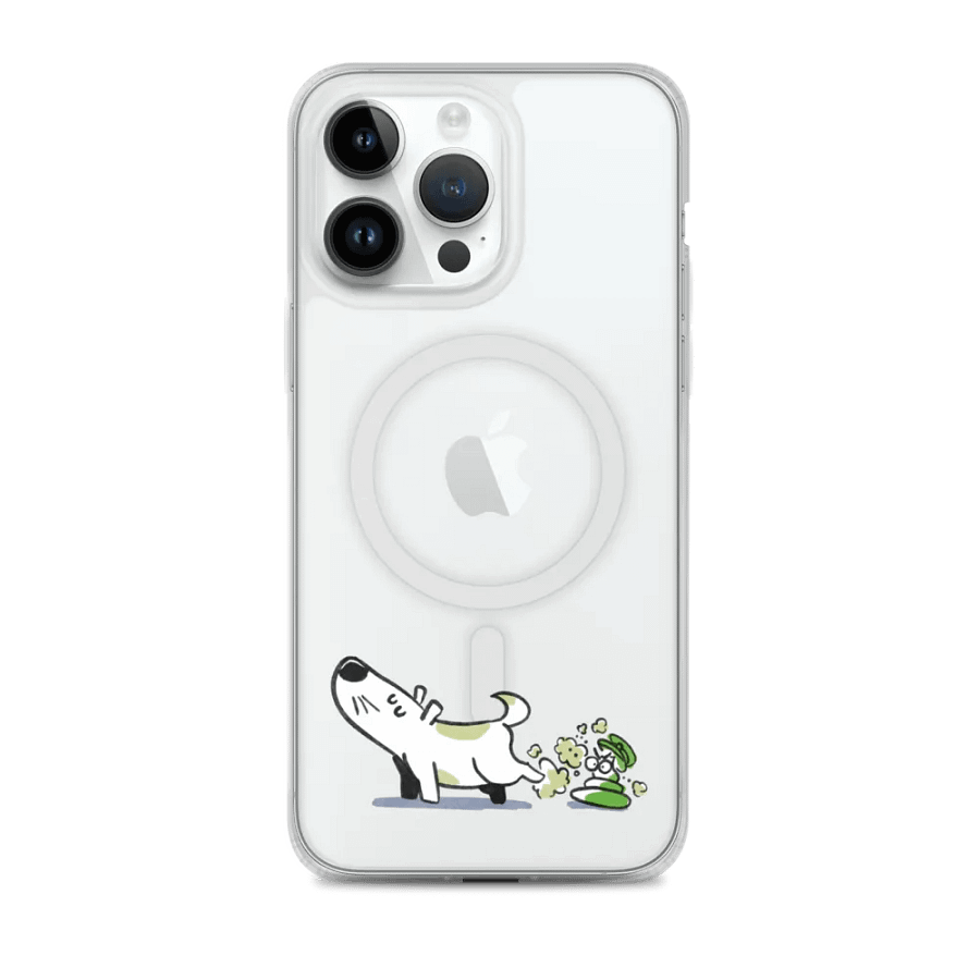 Just a Pup Poop | MagSafe® Clear Case for iPhone® product image (1)