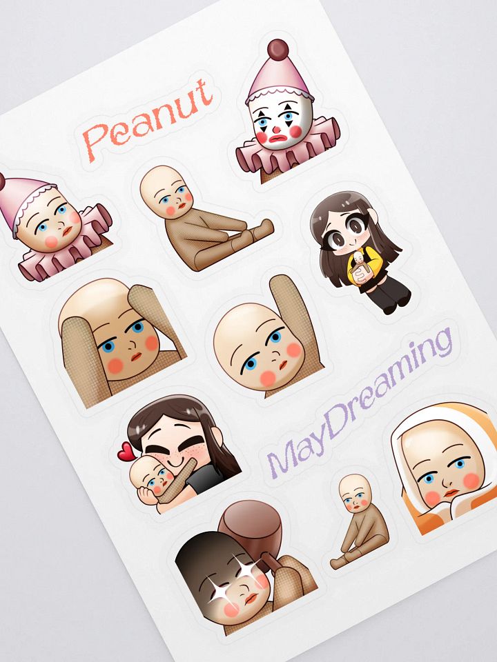 Peanut Emote Sticker Sheet product image (1)