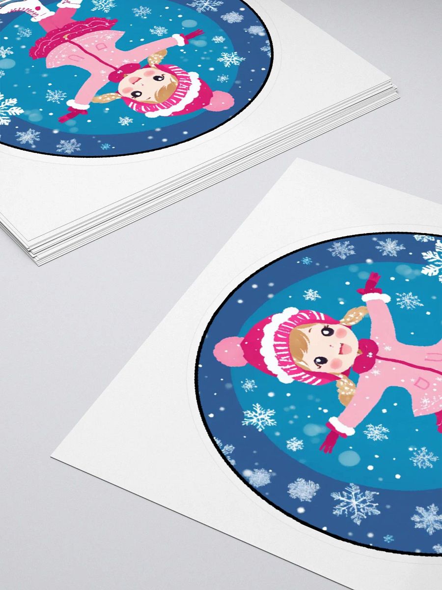 Kawaii Ice Skating Girl sticker product image (4)