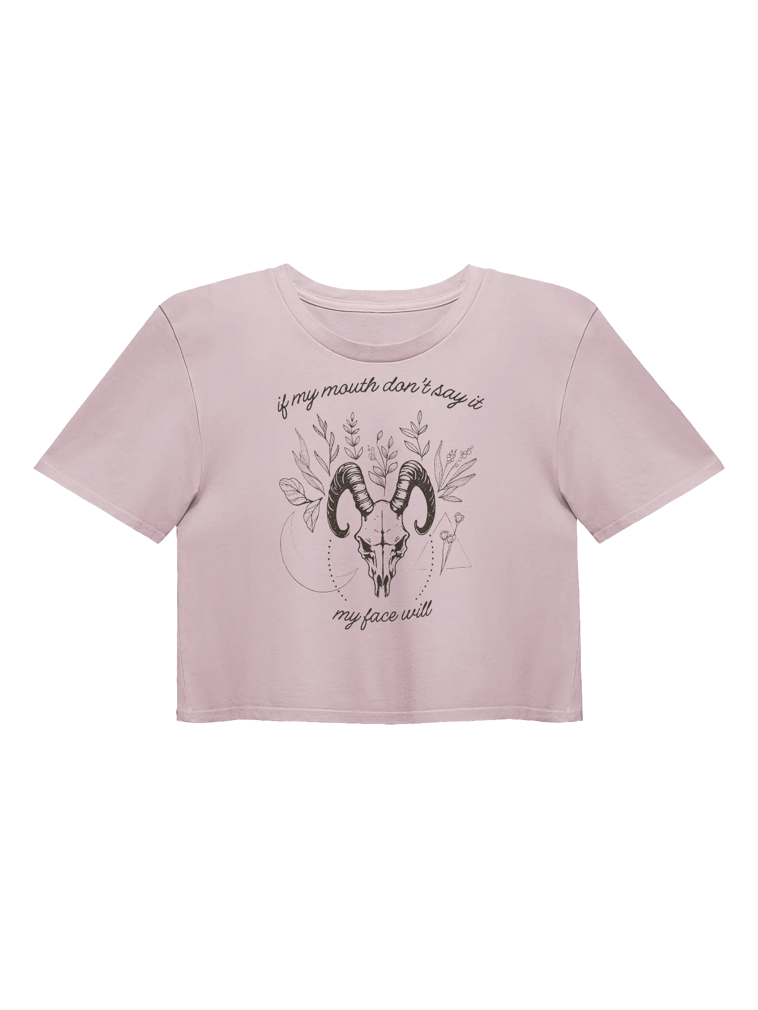 My Face Says it All Ladies Cropped Tee product image (3)