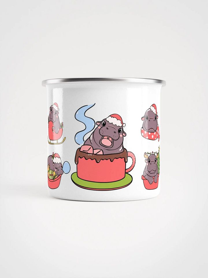 MOODENG'S CHRISTMAS 2 ENAMEL MUG product image (2)