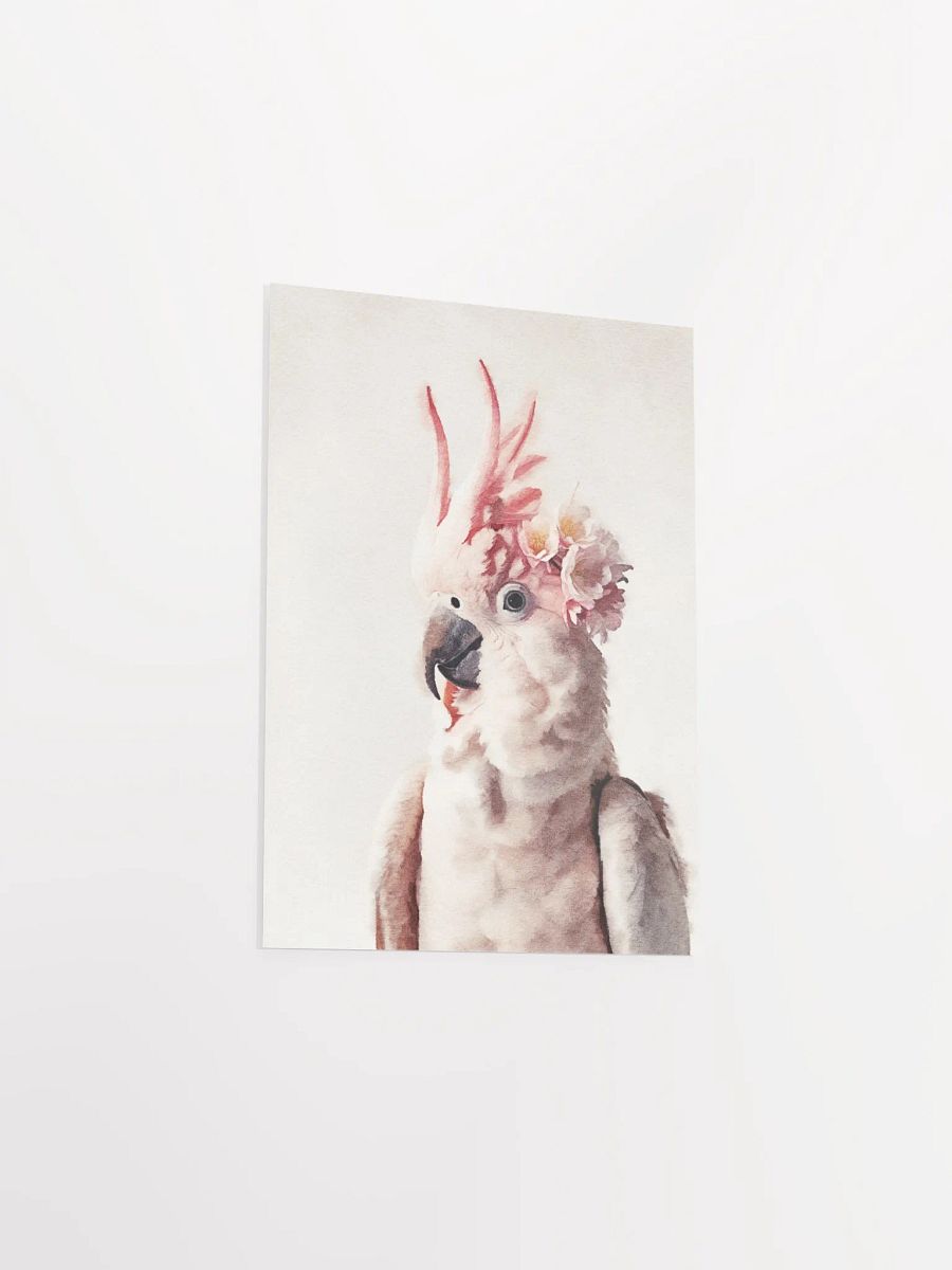 Whimsical Cockatoo Watercolor Poster product image (19)