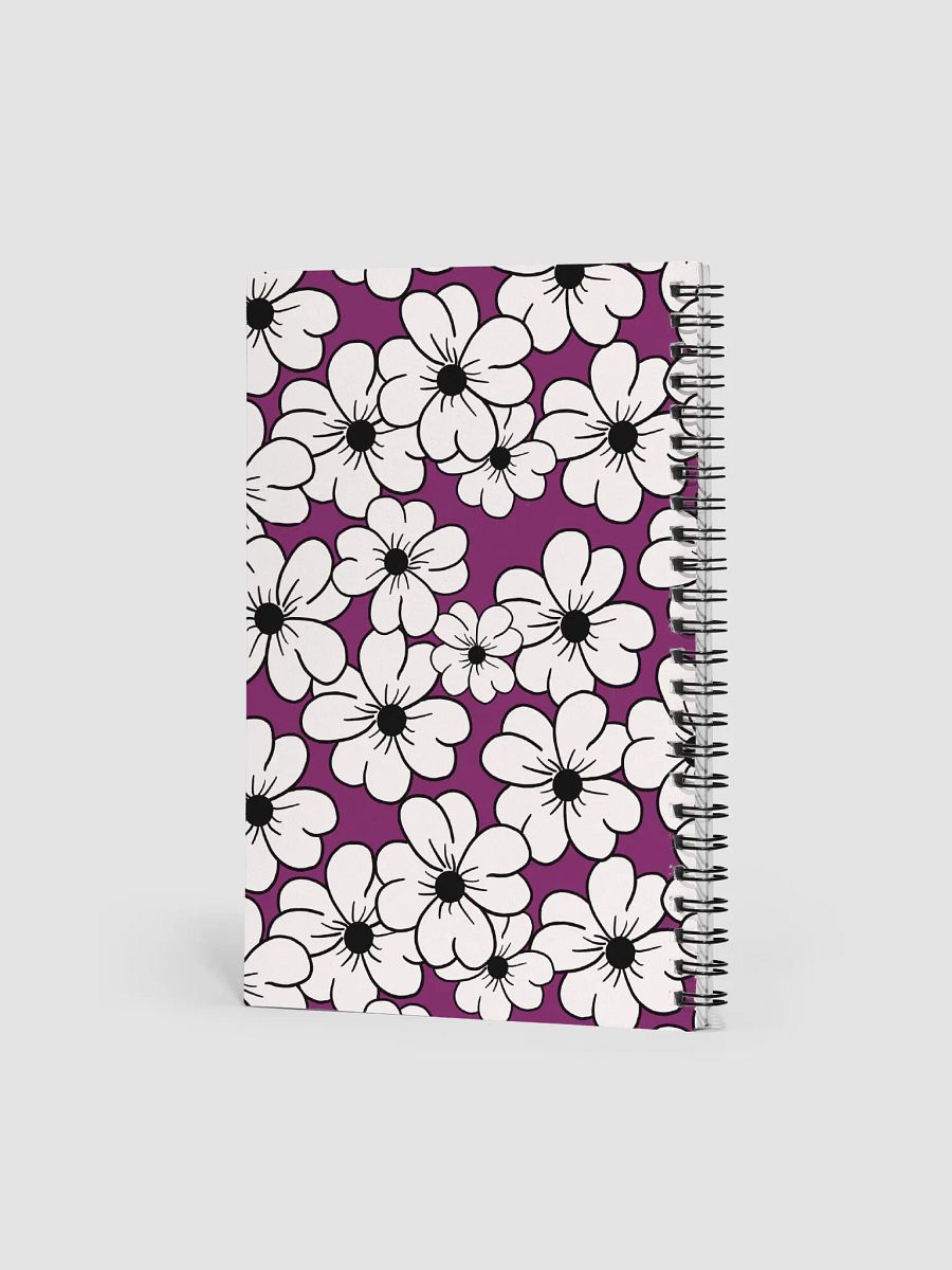 Flower power white notebook product image (2)