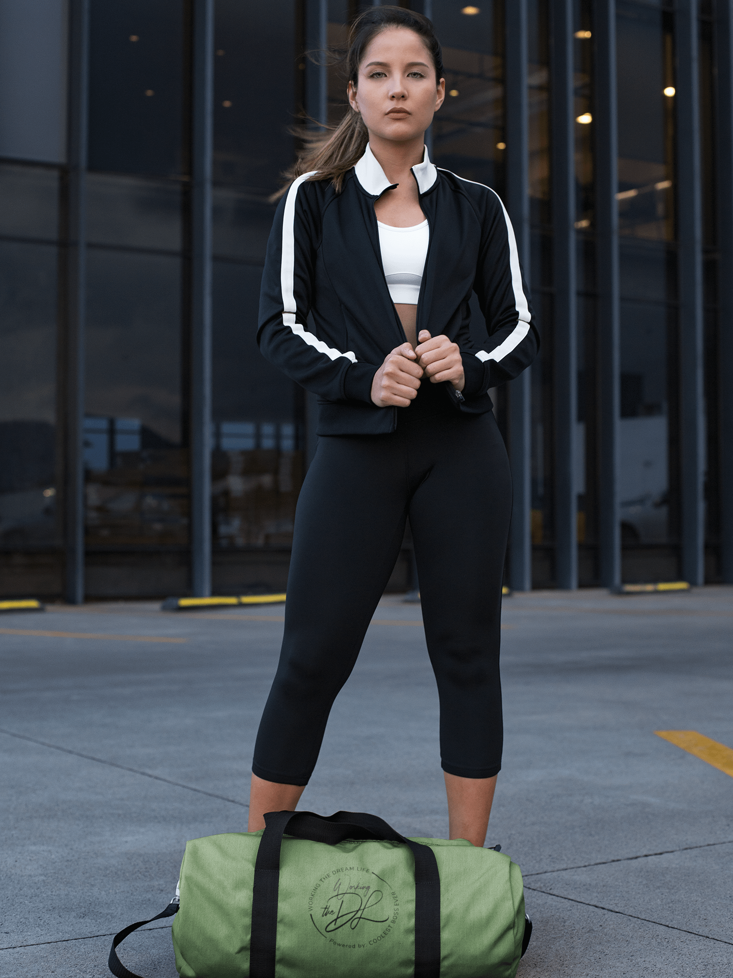 Green All-Over Print Duffle Bag – Working The Dream Life | Premium Travel & Work Lifestyle Statement product image (5)