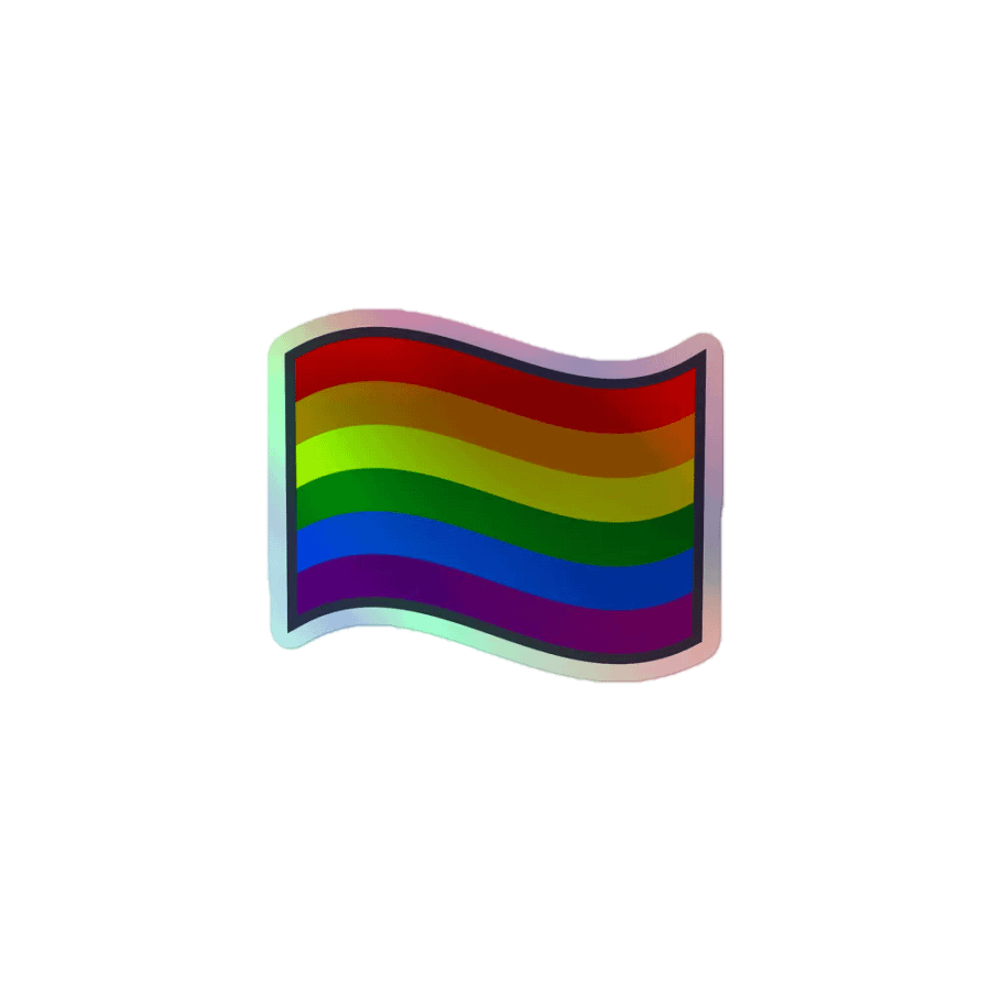 Rainbow Wave Holographic Sticker Set product image (1)