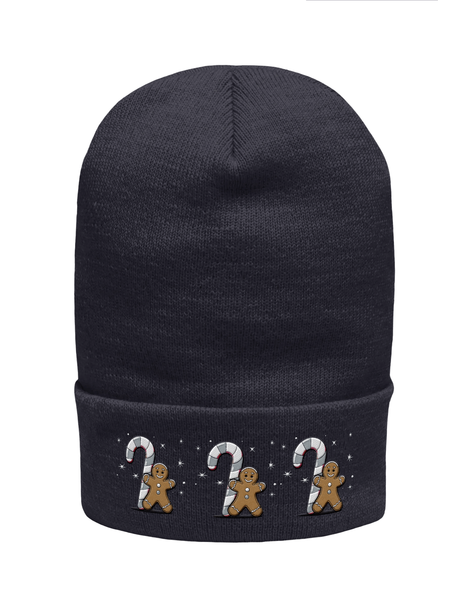 Festive Candy Cane & Gingerbread Yupoong Cuffed Beanie product image (1)