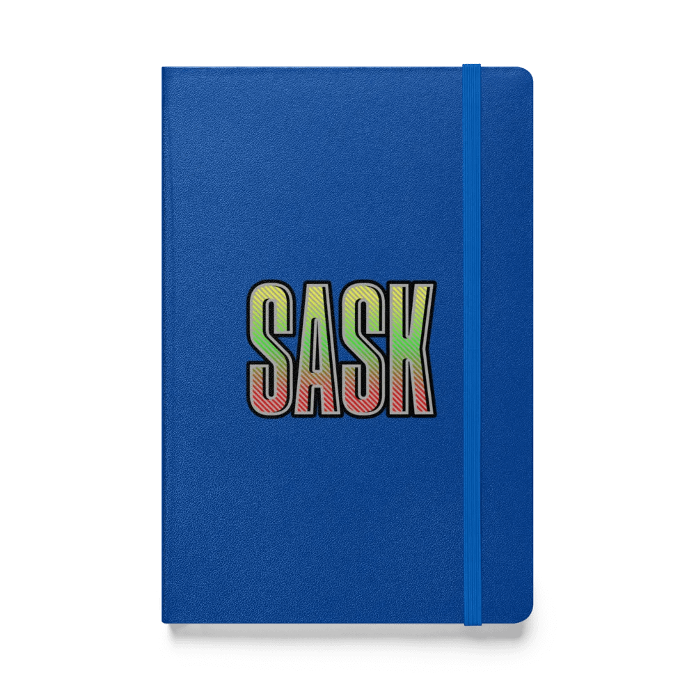 Sask Saskatoon Saskatchewan Striped Hardcover JournalBook product image (1)