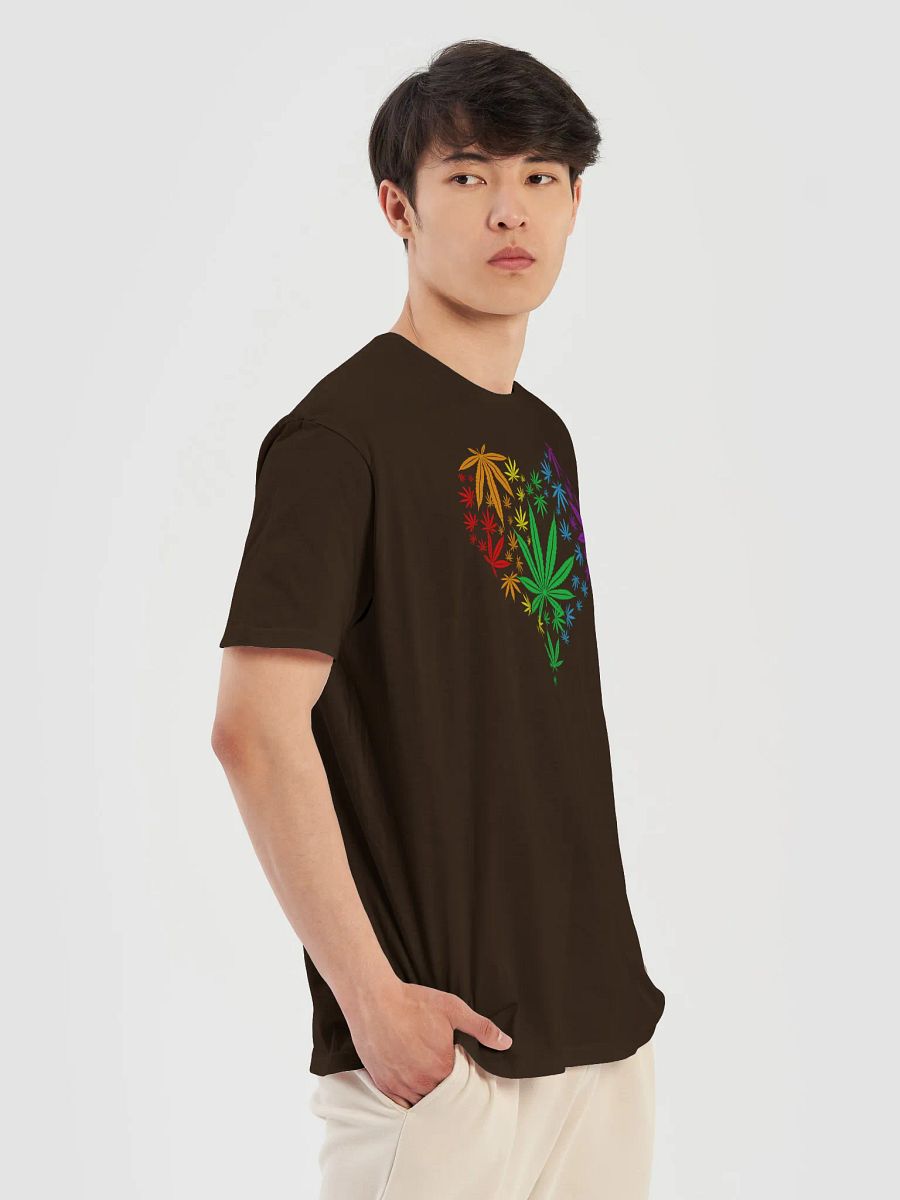 Rainbow Leaves Heart Unisex T-Shirt product image (141)